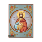 St Joseph the All Comely Orthodox Icon with Blue Background