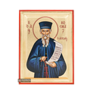 Saint Kosmas Etolos Orthodox Icon with Gold Leaves