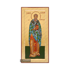 24k Saint Lucian of Antioch Handwritten Icon with Gold Leaves