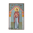 St Mary Magdalene Greek Orthodox Wood Icon with Blue Background