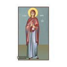 St Mary Magdalene Christian Wood Icon with Blue Background