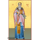 22k St Modestos - Gold Leaf Background Christian Orthodox Icon