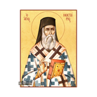 22k St Nektarios - Gold Leaf Background Christian Orthodox Icon
