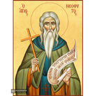 22k St Neofitos - Gold Leaf Background Christian Orthodox Icon
