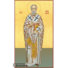 22k St Nicholas - Gold Leaf Background Christian Orthodox Icon