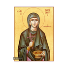 22k St Paraskeva - Gold Leaf Background Christian Orthodox Icon
