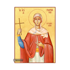 22k St Parthena of Edessa - Gold Leaf Background Greek Orthodox Icon