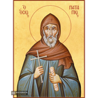 22k St Patapios - Gold Leaf Background Christian Orthodox Icon