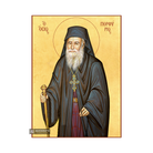 22k St Porphyrios - Gold Leaf Background Christian Orthodox Icon