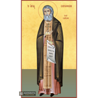 22k St Seraphim of Sarov - Gold Leaf Background Orthodox Icon