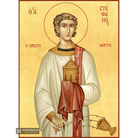 22k St Stephen - Gold Leaf Background Christian Orthodox Icon