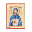 Saint Veronica Christian Orthodox Icon with Gold Leaves