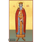 22k St Vladimir King - Gold Leaf Background Christian Orthodox Icon