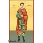 22k St Yevgeny Rodionov - Gold Leaf Background Orthodox Icon