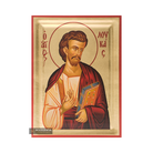 St Apostle Luke Greek Orthodox Wood Icon with Gold Leaf