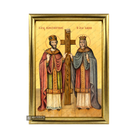 22k Sts Constantine & Helen - Exclusive Framed Gold Leaf Greek Icon
