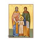 22k Sts Raphael - Nicholas - Irene - Gold Leaf Christian Orthodox Icon