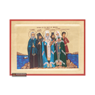 18k Synaxis of the Saints of America Orthodox Icon with Gold Leaf