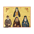 22k Sts Joseph - Paisios - Porphyrios - Jacob - Gold Leaf Icon