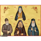 22k Sts Joseph - Paisios - Porphyrios - Jacob - Gold Leaf Icon