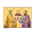 22k Sts Apostles Peter and Paul - Gold Leaf Background Orthodox Icon