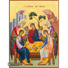 22k Hospitality of Abraham - Exclusive Mt Athos Gold Leaf Greek Icon