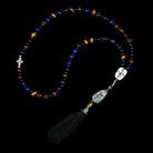 Tiger’s Eye 925 Sterling Silver Plated  50 beads Christian Prayer Rope