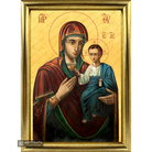 22k Virgin Mary - Exclusive Framed Gold Leaf Orthodox Icon