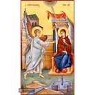 22k Annunciation of Theotokos - Gold Leaf Background Orthodox Icon