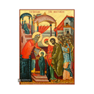 22k Virgin Mary Entry to Temple - Exclusive Mt Athos Gold Leaf Icon