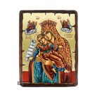 Virgin Mary of Kykkou Byzantine Orthodox Wood Icon with Gold Leaf
