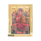 Virgin Mary Queen of All Greek Icon on Wood with Gilding Effect