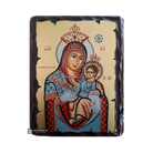 Virgin Mary of Bethleem Greek Orthodox Wood Icon with Gold Leaf