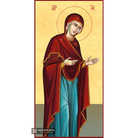 22k Virgin Mary - Gold Leaf Background Christian Orthodox Icon