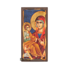 Virgin Mary with Three Hands Christian Icon with Aged Gold Leaves