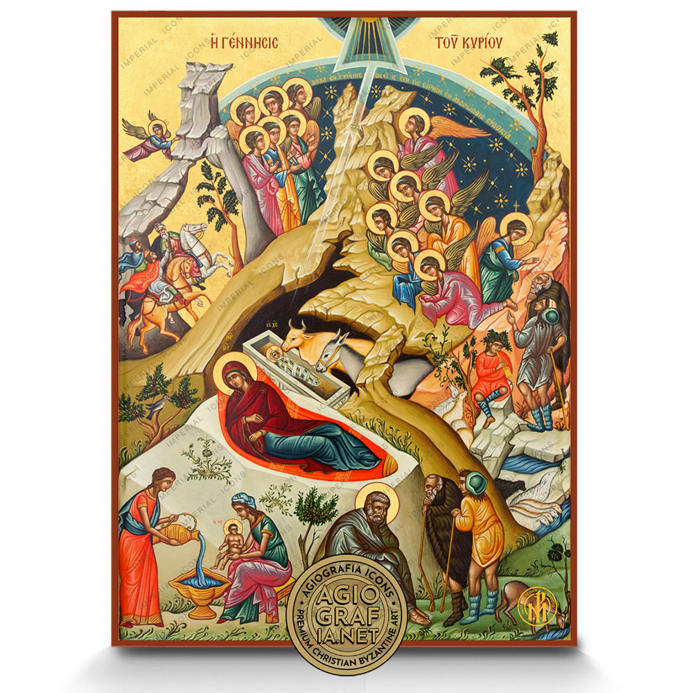 Set of the 12 Feastal Icons - Dodekaorto on Wood with 22k Gold Leaf
