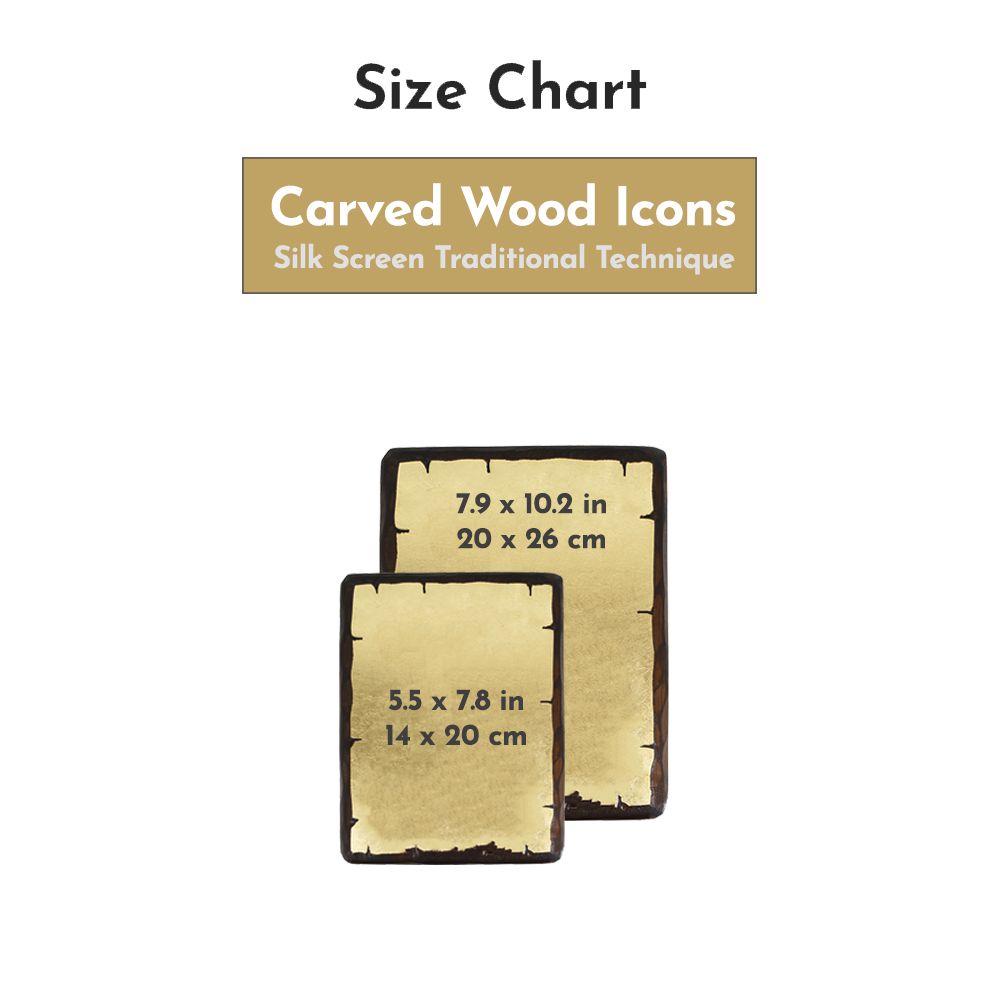 Size chart — Crocifissione del Signore