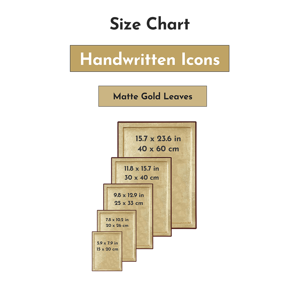 Size chart — Saint Jonah of Manchuria