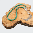 Orthodox Prayer Rope Green Onyx Agate – Mt. Athos Virgin Mary Cross