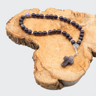 Amethyst 925 Sterling Silver Plated 33 beads Christian Decorative Rosary