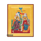 24k Annunciation of Theotokos Handwritten Icon with Gold Leaves