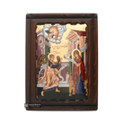 Annunciation of the Theotokos Christian Icon on Wood with Gold Leaf