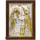 Annunciation of the Theotokos Christian Orthodox Silver Plated Icon