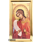 Archangel Gabriel Greek Orthodox Icon with Gilding Effect Gold Leaf