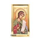Archangel Michael Greek Orthodox Icon with Gilding Effect Gold Leaf