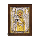 Archangel Michael Orthodox Silver Plated Icon on Wood