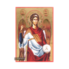 Archangel Michael Icon with Gilding Effect Gold Foil Background