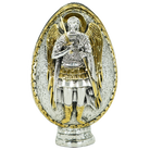 Archangels Michael and Gabriel Pure Silver and 24k Gold Plated Egg