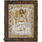 Archangel Michael Pure Silver and 24k Gold Plated Christian Icon
