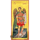 24k Archangel Raphael Handwritten Gold Leaves Orthodox Icon